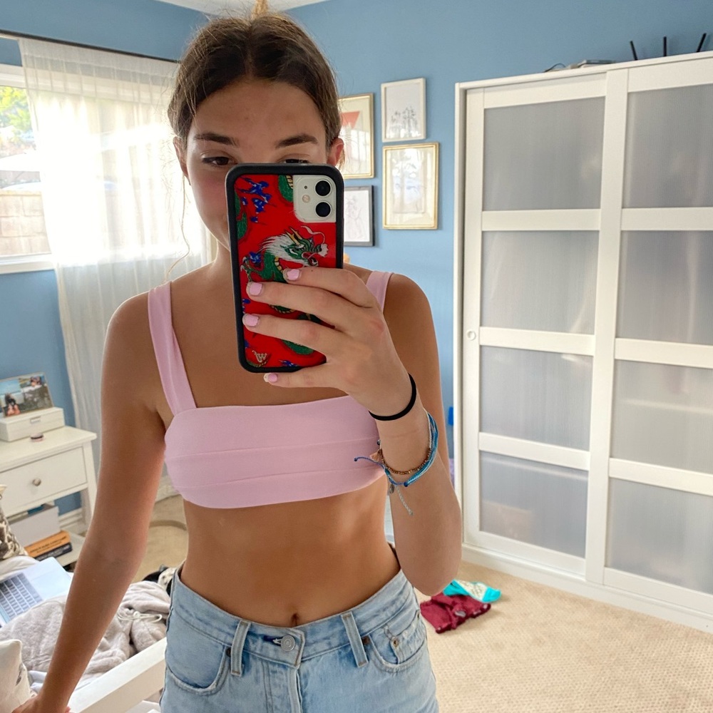 Light pink zaful bikini top